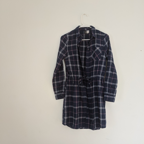 H&M Blue Plaid Dress - Picture 3 of 6